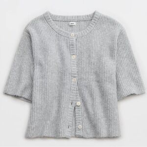 Aerie Short Sleeve Cardigan